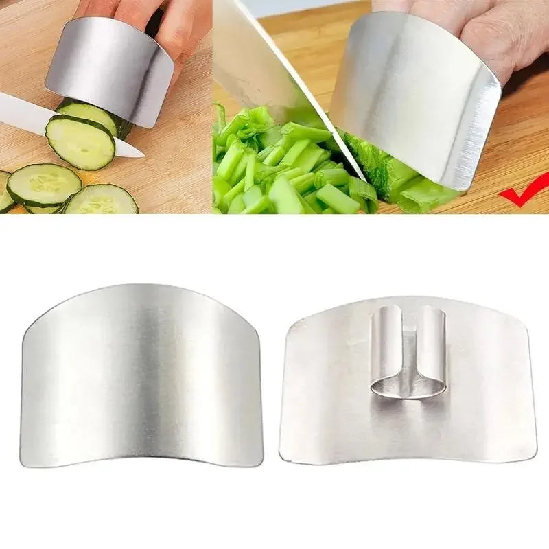 Stainless Steel Finger Protector | Kitchen Knife Cutting Safety Guard