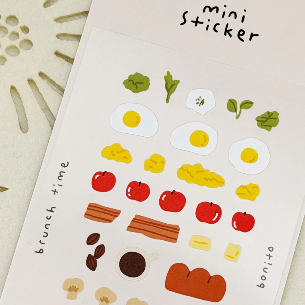 Mini Coffee Cartoon Stickers for Scrapbooking and DIY Journal | Cute Stationery Set
