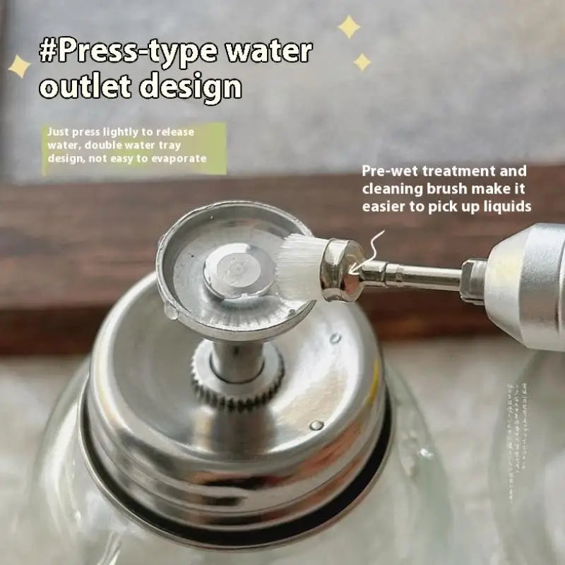Glass Nail Polish Bottle with Pump | Refillable Dispenser for Remover and Cleaner