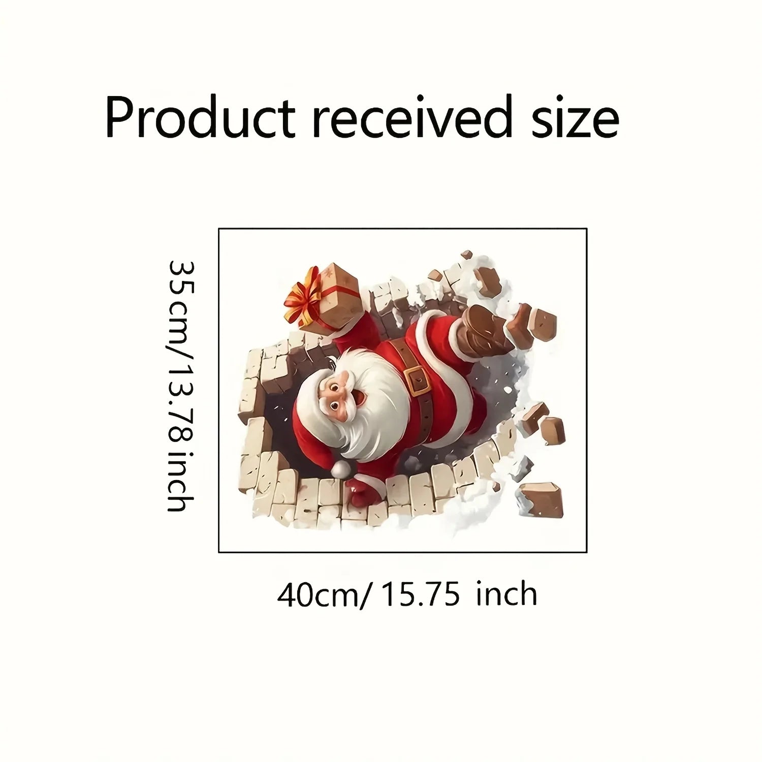 Santa Claus Wall Decal | Self-Adhesive Christmas Vinyl Sticker