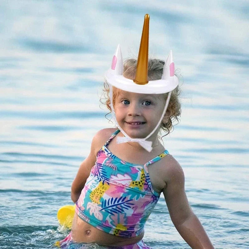 Unicorn Inflatable Ring Toss Game | Kids Birthday Party Beach Pool Toy