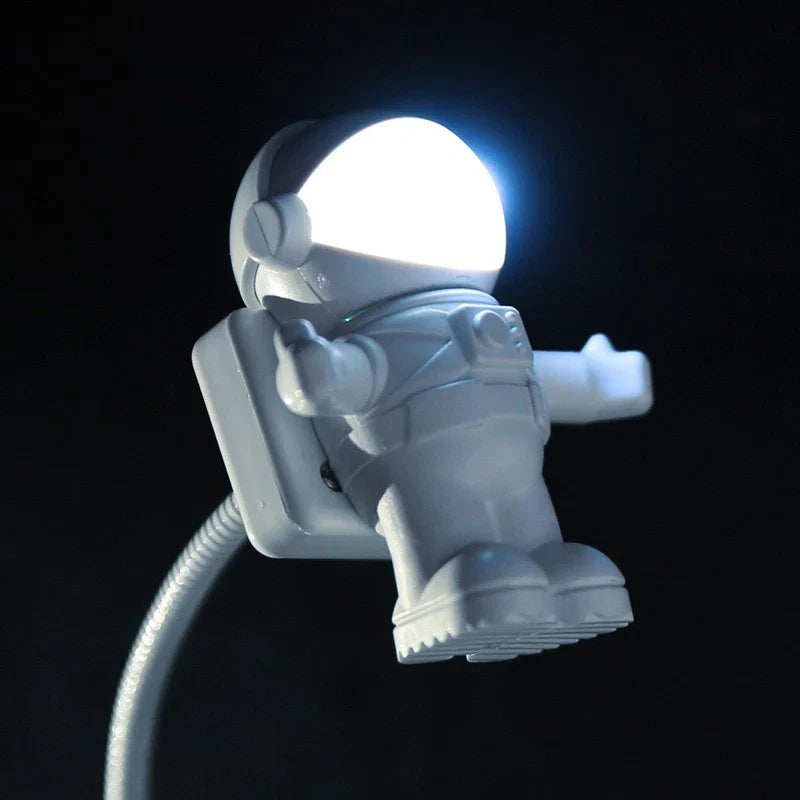 Astronaut LED Desk Lamp | USB Flexible Night Light with Eye Protection