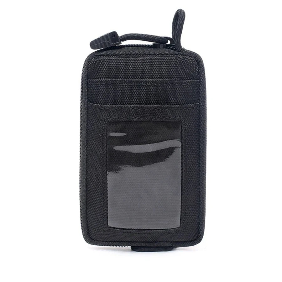 Waterproof Camping EDC Pouch | Tactical Key Purse Wallet with Card Slots and Zippers