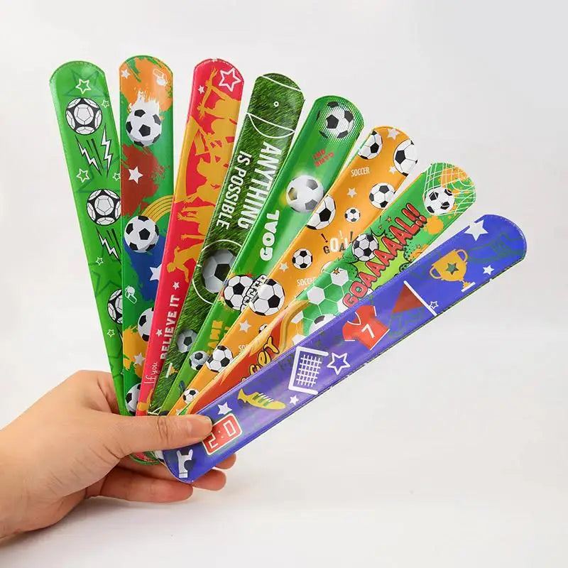 Soccer Slap Bracelets Wristband | 12/24pcs Kids Birthday Party Favors
