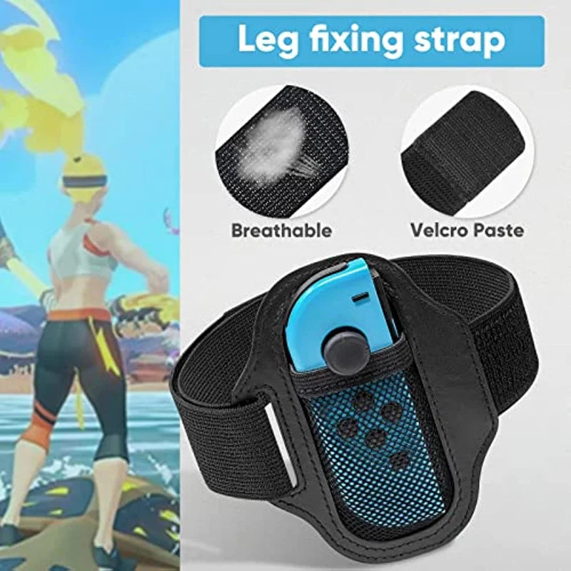 Leg Strap for Switch Sports Soccer | 2-Pack Adjustable Joy-Con Game Accessory