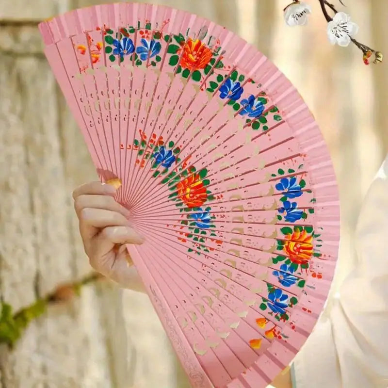 Folding Fan for Dancing and Decoration | Spanish Hand Crafted Wood Fan