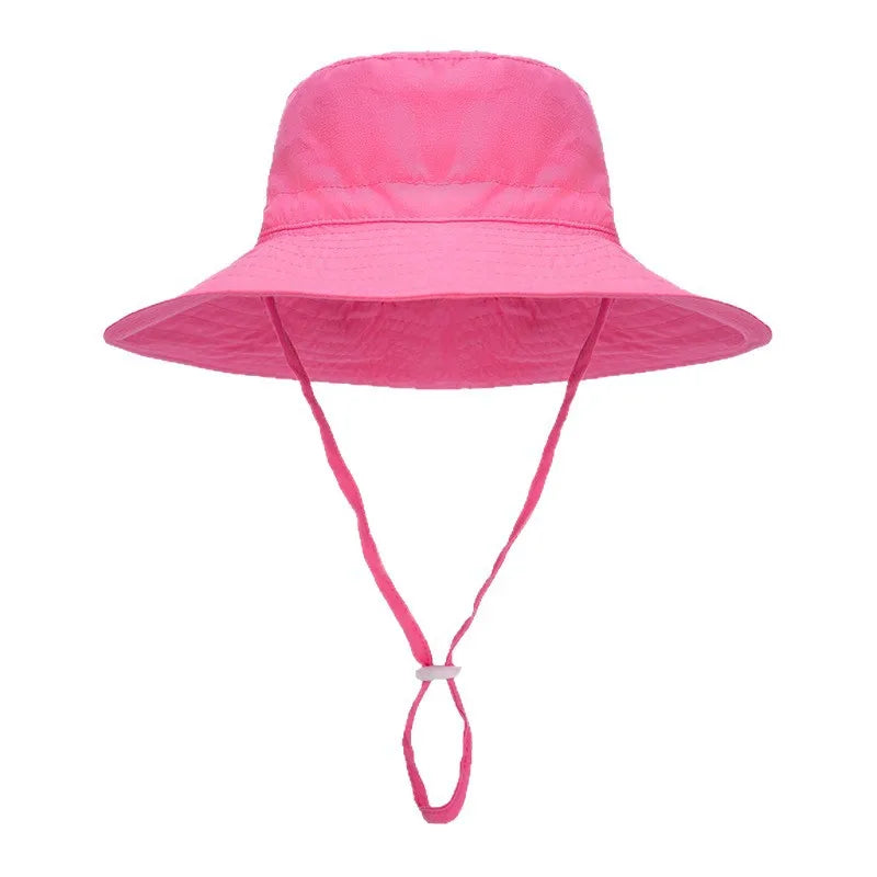 Solid Color Kids Fisherman Hat | Unisex Summer Sun Protection Hat