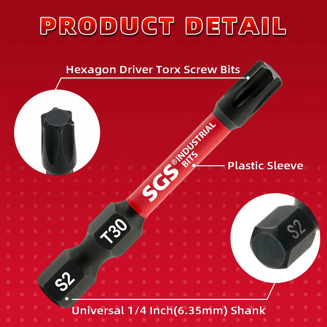 10-Piece Magnetic Star-Shaped Bit Set | Professional S2 Alloy Steel Torx Screwdriver Bits for Impact Drills