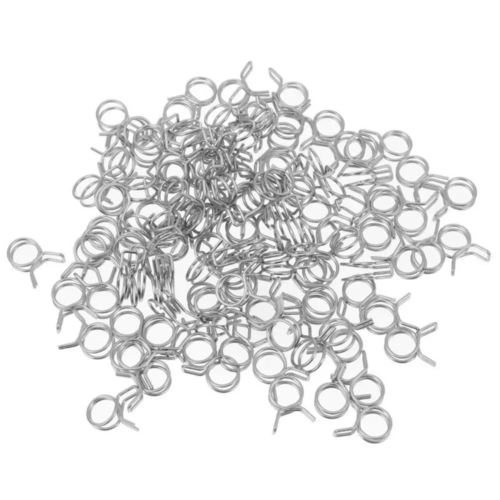 10Pcs 5mm-30mm Tube Hose Clamp Set | Stainless Steel Spring Clips Kit