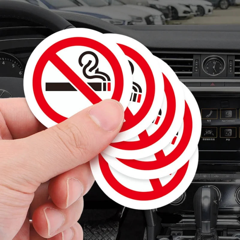 No Smoking Sign Sticker | Indoor Outdoor Office Coffee Shop Library Train Adhesive Decal
