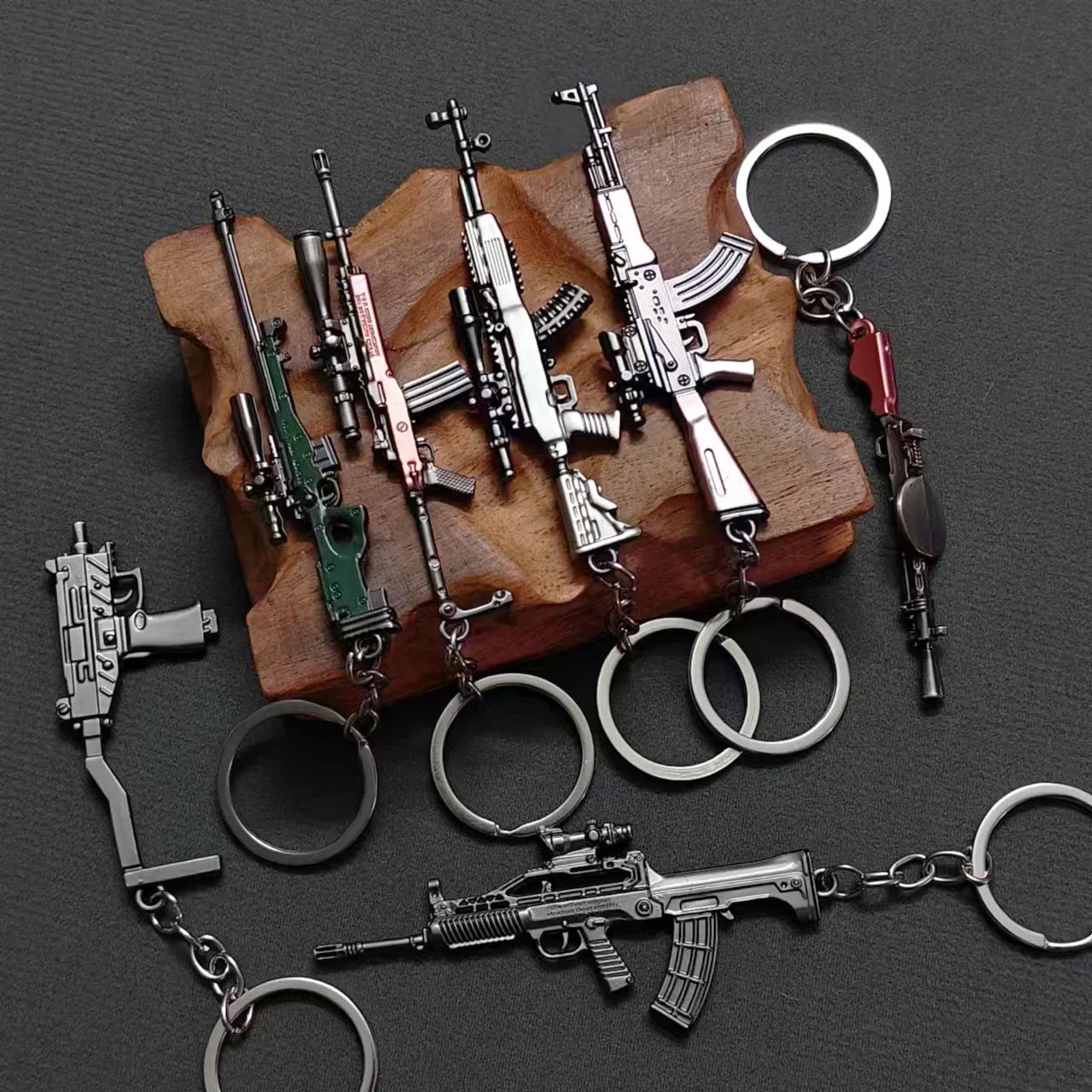Mini Keychain Pendant 98k Alloy Gun Model | PUBG Battlefield Gift for Men