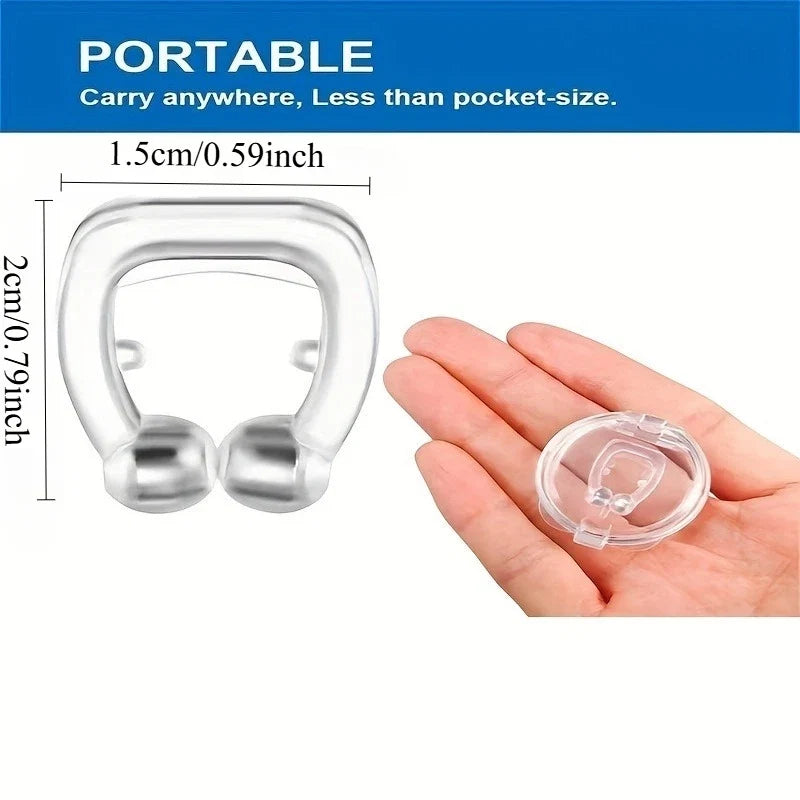 Silicone Magnetic Anti Snoring Nose Clip | Sleep Aid for Snoring Relief