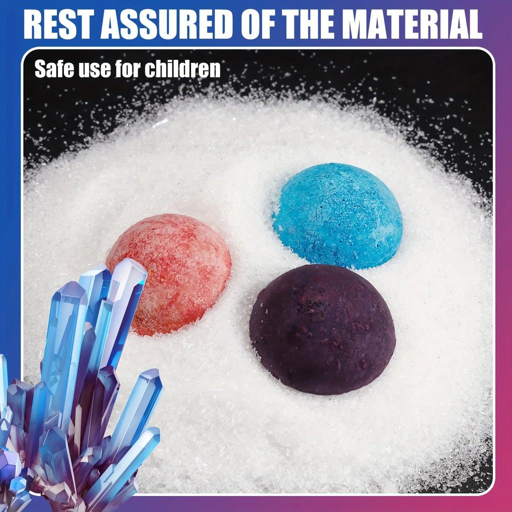 Crystal Growing Science Kit | DIY Educational STEM Toy for Kids