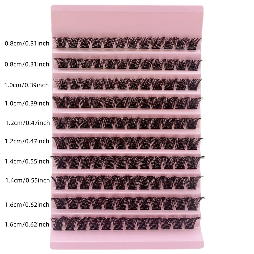 Lash Clusters 120pcs | DIY Natural Look D Curl Fluffy Eyelash Extensions