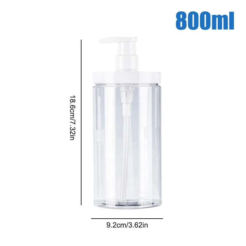 Refillable Pump Dispenser Bottle | Wide Mouth Travel Size for Soap, Shampoo, and Lotion