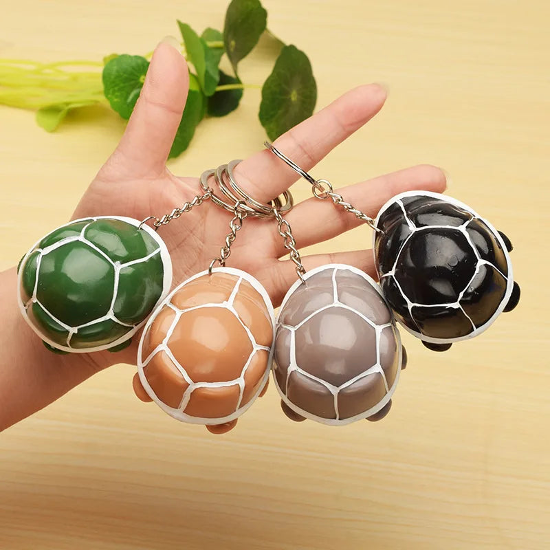 Tortoise Squeeze Fidget Toy | Stress Relief Keychain for ADHD