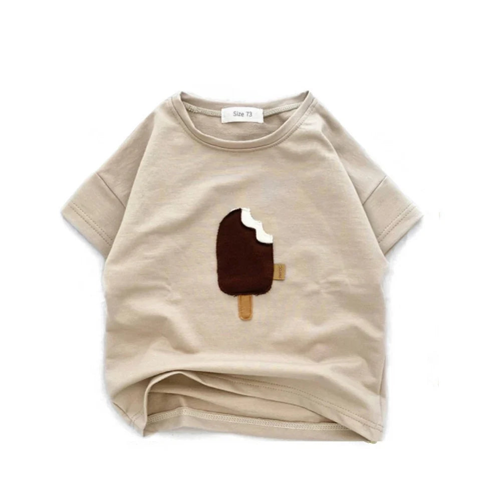 Kids Cotton Short Sleeve T-Shirt – Soft Casual Tee for Babies and Toddlers, Unisex Summer Wear