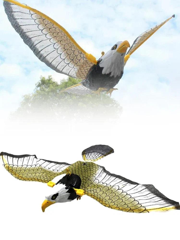 Hanging Eagle Hawk Bird Scarer Deterrent | Garden Pest Protection Decoy