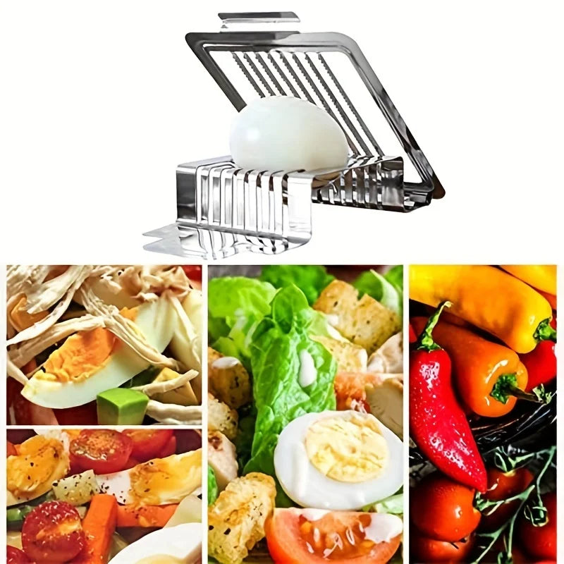 Stainless Steel Egg Slicer | Multi-Functional Kitchen Tool