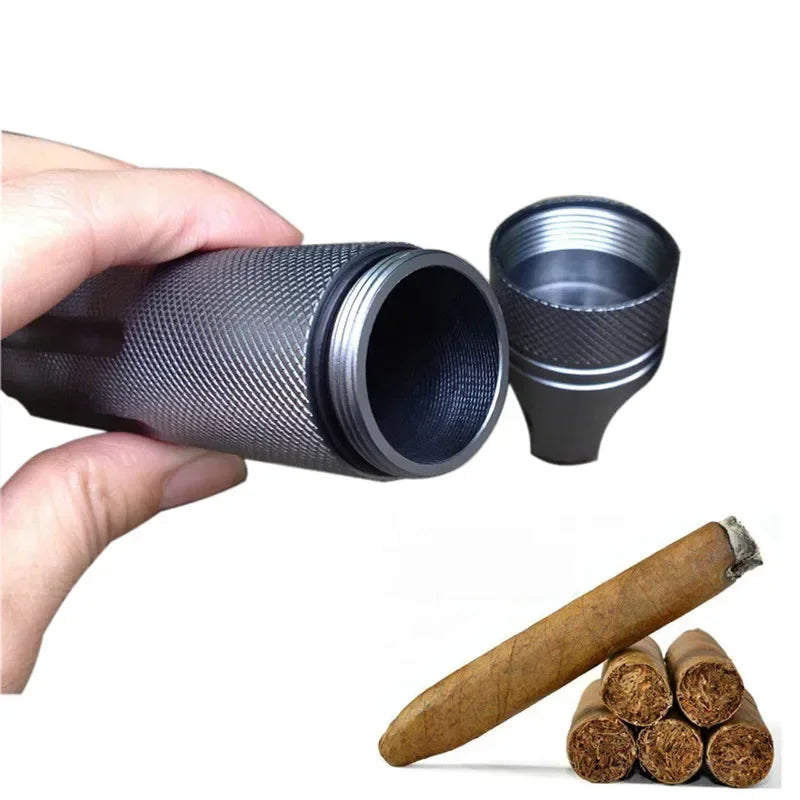 Aluminium Survival Pill Bottle | Waterproof Emergency First Aid Container