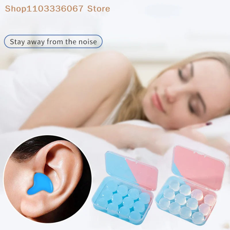 Noise Reduction Swimming Earplugs | Waterproof Silicone Sleep Ear Plugs for Snoring and Sound Insulation