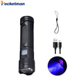 UV Flashlight Black Light | 365nm USB Rechargeable Mini Wood's Lamp