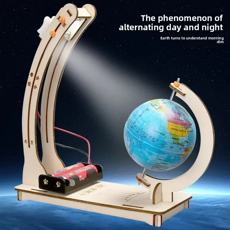 Kids Science Toy Day Night Globe | DIY Physics Learning Kit