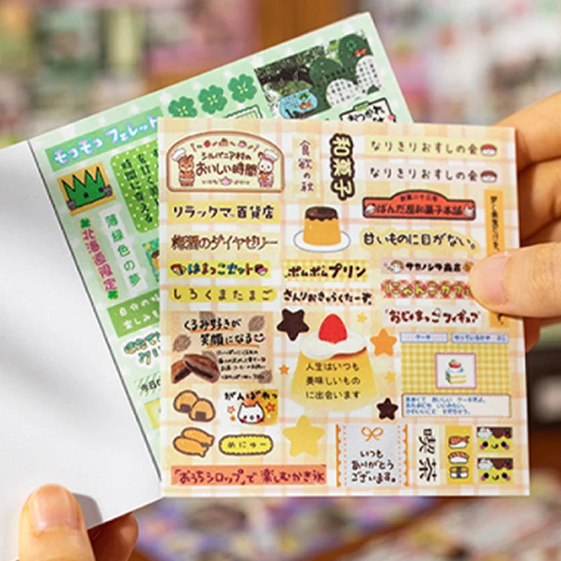 Mr Paper 30/60pcs Happiness Notebook Series Square Cut Film Sticker Book | Japan Korea Cute INS Style DIY Diary Decals