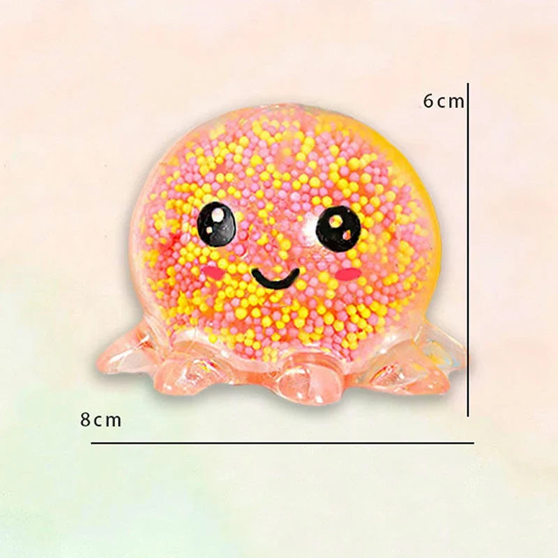 Squid Vent Ball Glow Stress Toy | Glowing Octopus Stress Relief Toy for Kids and Adults