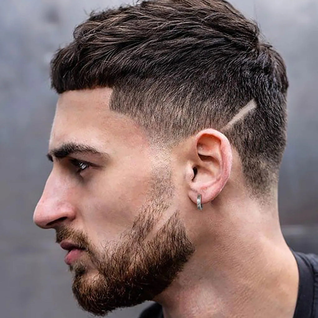 Stainless Steel Small Hoop Earrings for Men | Hypoallergenic Huggies