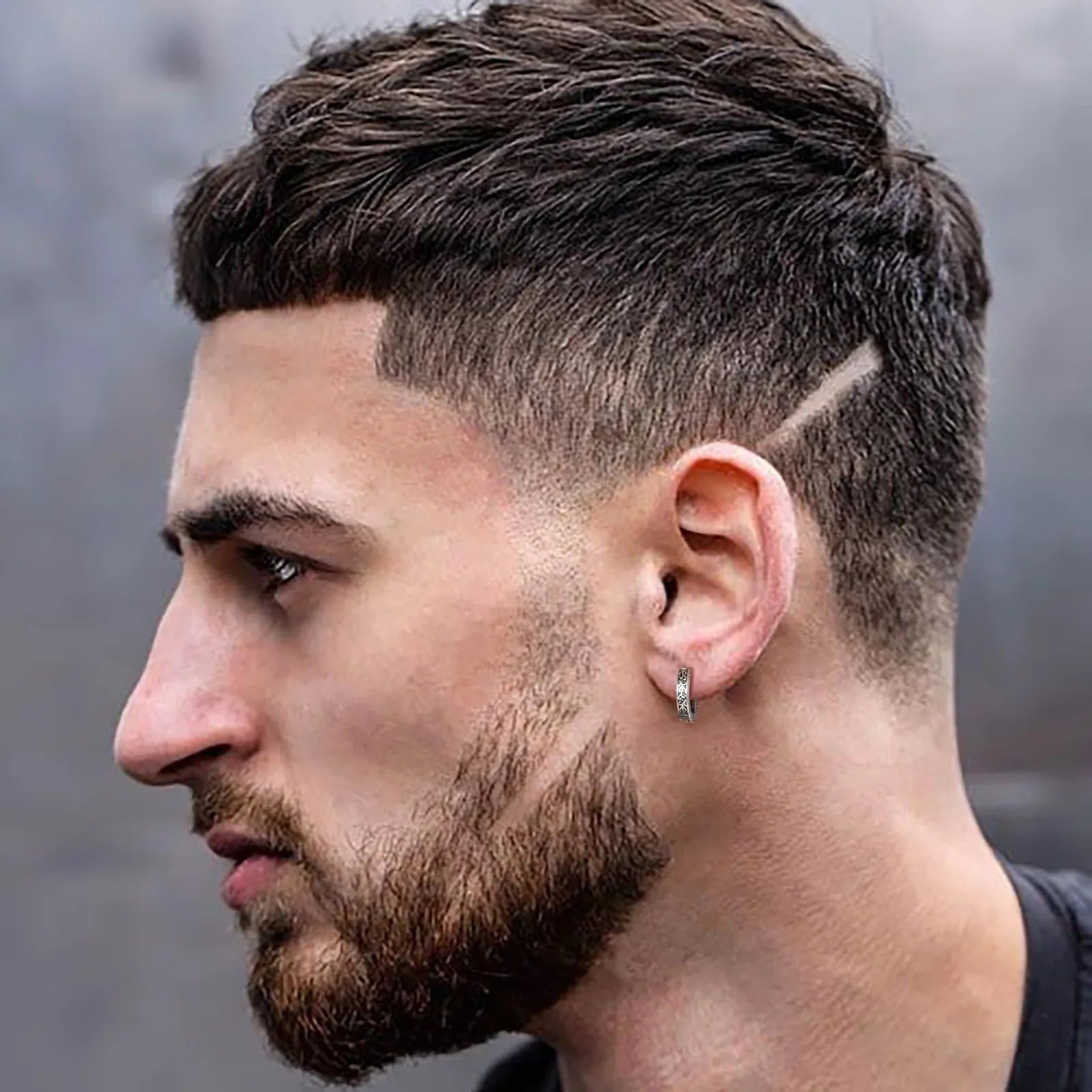 Stainless Steel Small Hoop Earrings for Men | Hypoallergenic Huggies