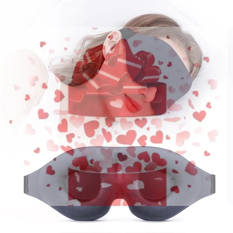 3D Sleep Mask for Light Blocking | Contoured Eye Cover with Soft Padding