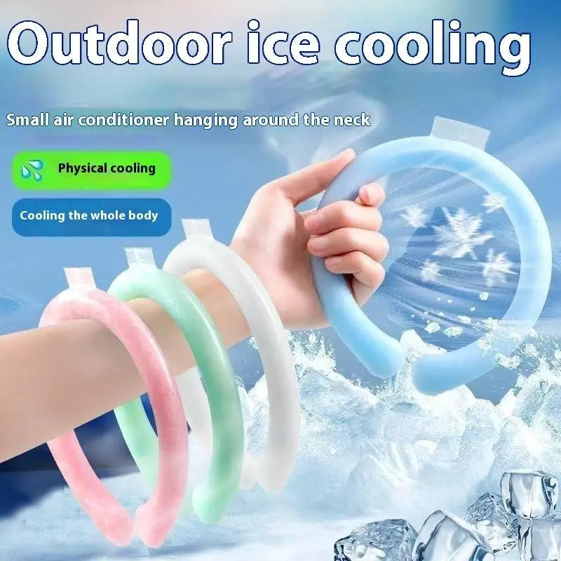 Outdoor Summer Neck Cooling Tube | Reusable Ice Ring for Hiking, Cycling, and Fishing