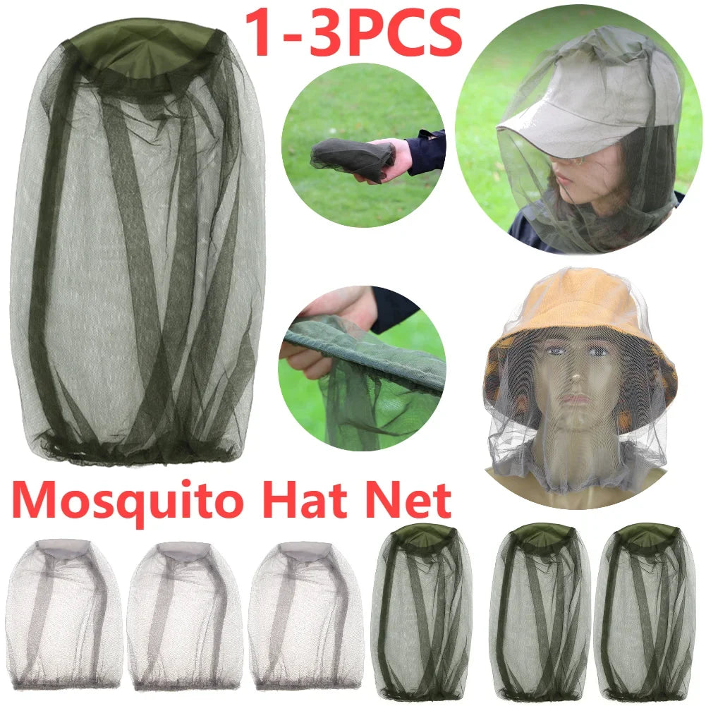 Fishing Mosquito Head Net | Bug Mesh Face Protector for Camping
