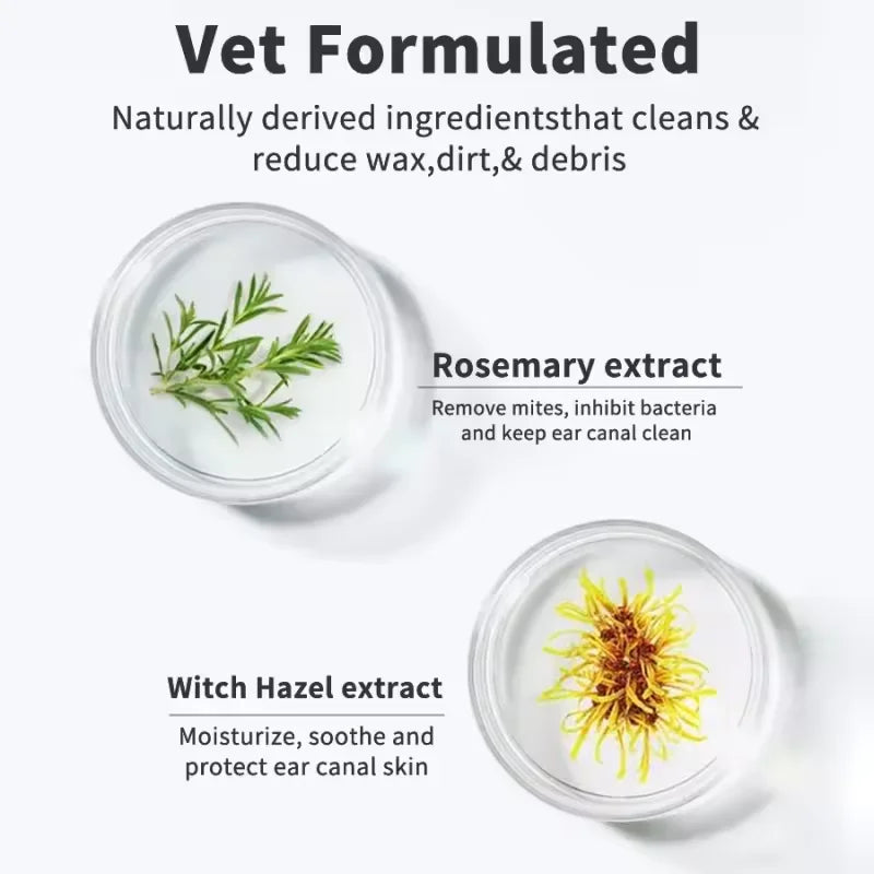 Disposable Pet Ear Cleaning Wipes | Finger Cover Ear Care for Dogs and Cats