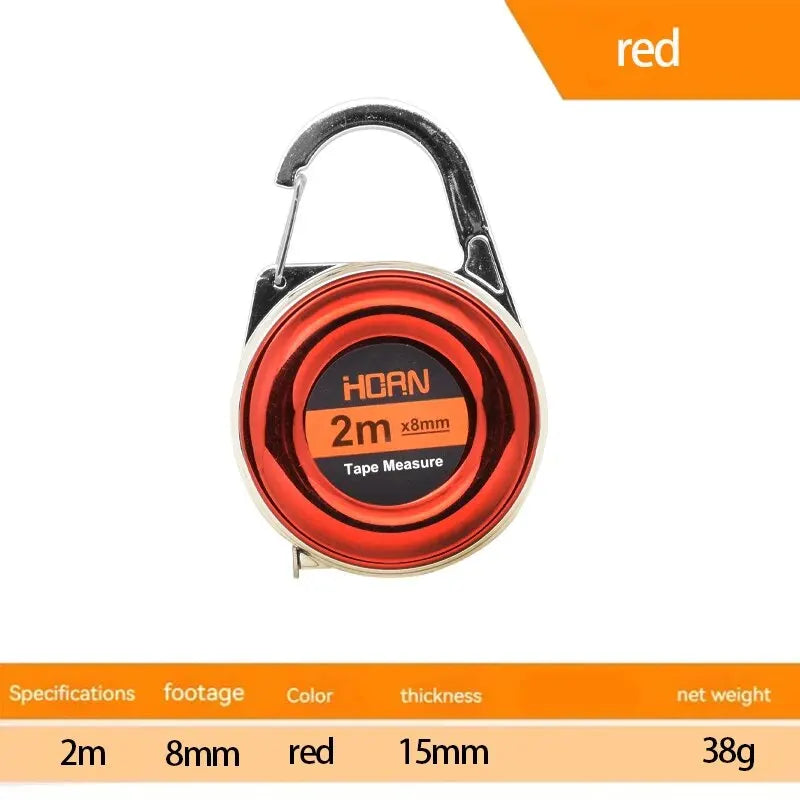 Mini Keychain Tape Measure | Portable 2m Steel Tape Ruler