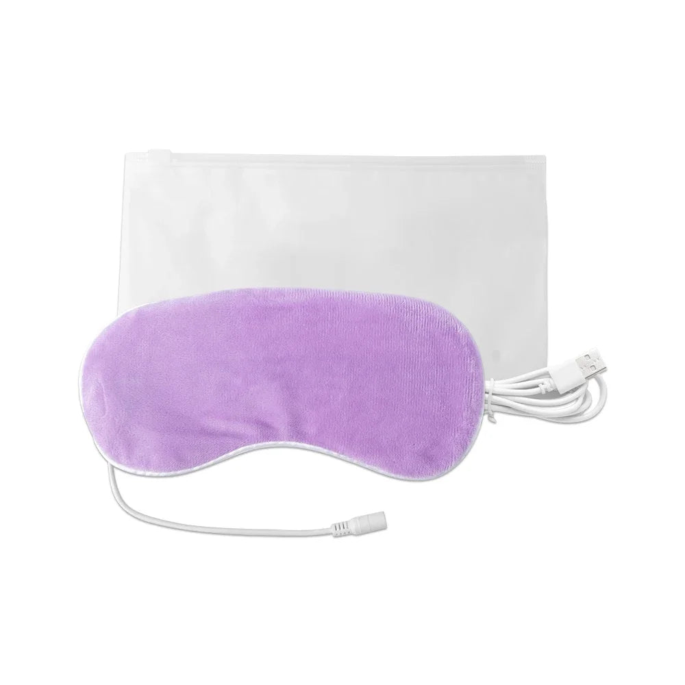 USB Heating Eye Mask | Hot Compress Sleep Eye Patch for Fatigue Relief