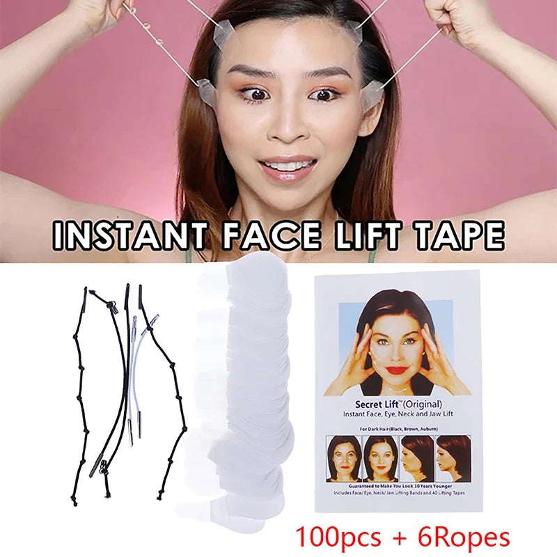 Invisible Thin Face Stickers | V-Shape Face Lift Tape for Instant Skin Lifting