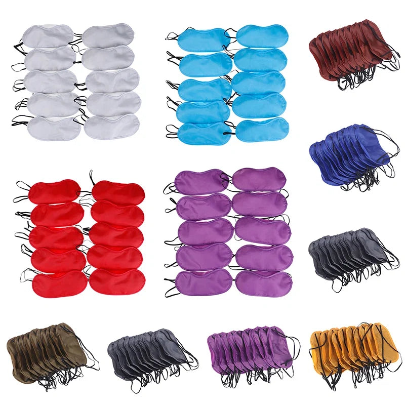 Silk Sleep Eye Mask Set | Light Blocking Padded Blindfold for Travel and Home