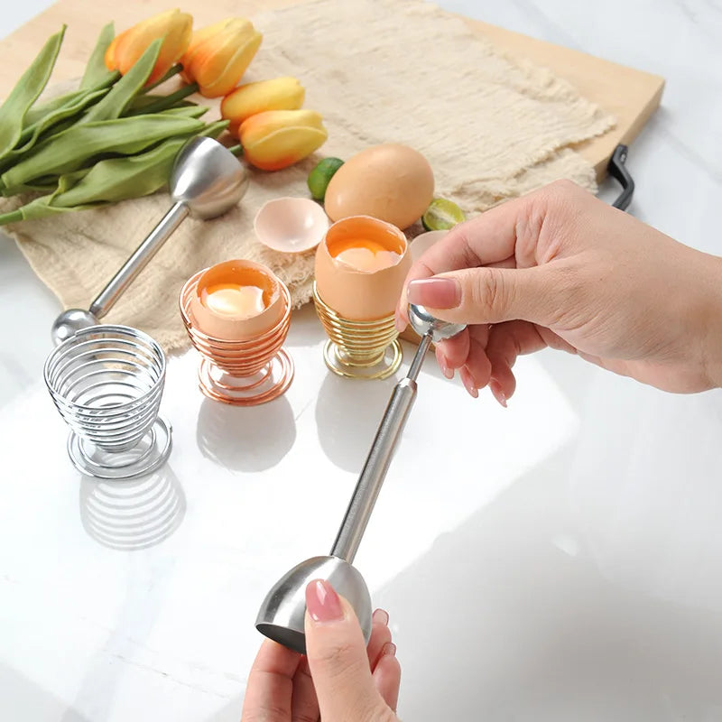 Egg Opener | Stainless Steel Egg Shell Cutting Knocker