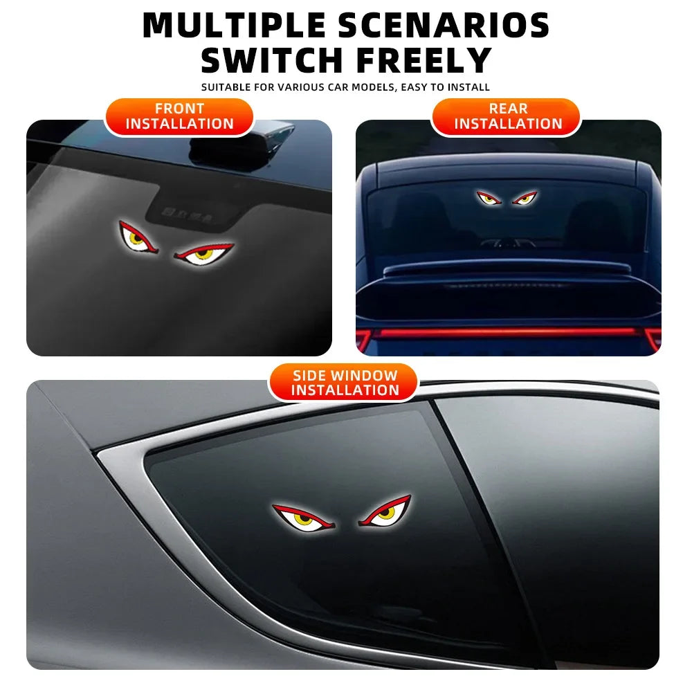 Devil’s Eye Car Warning Light | Solar and USB-C Rechargeable Safety Lamp