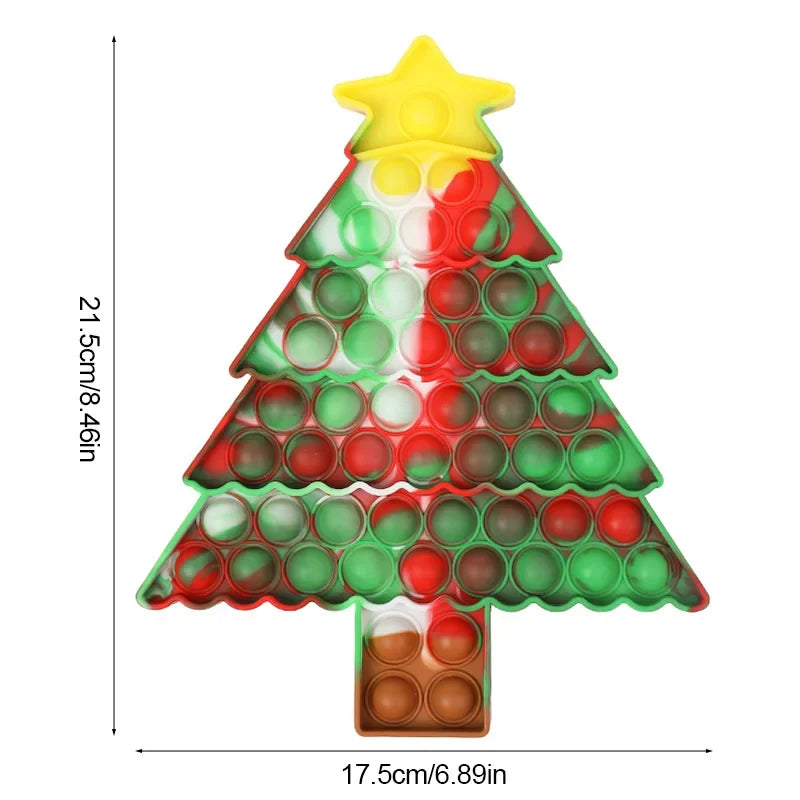 Santa Claus Pop Fidget Toy | Christmas Stress Relief Gift for Kids and Adults