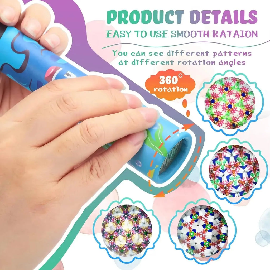 Kaleidoscope Toy for Kids | Rotating Colorful Learning Toy
