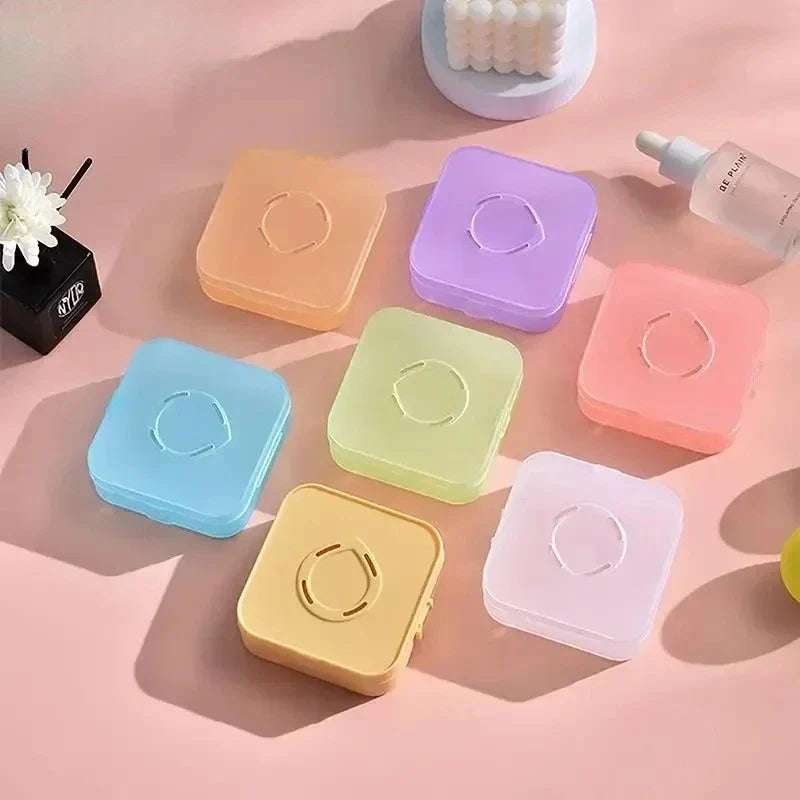 Portable Air Cushion Puff Box | Travel Makeup Sponge Case with Powder Container