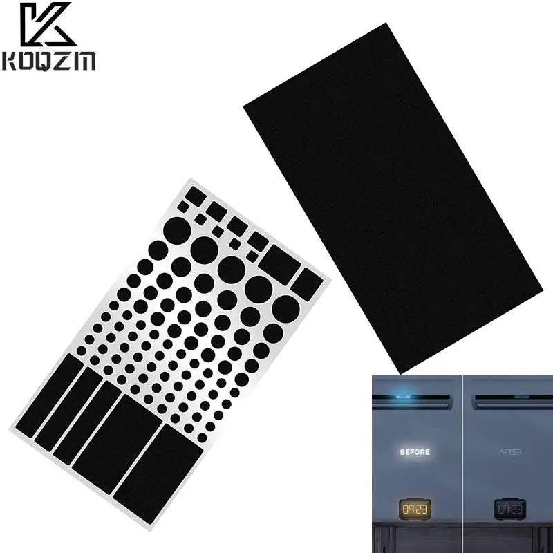 LED Blackout Stickers for Electronics | Dimming Light Blocking Stickers