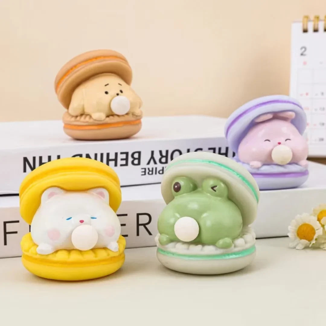 Funny Frog Spitting Bubble Stress Toy | Cute Desk Squeeze
