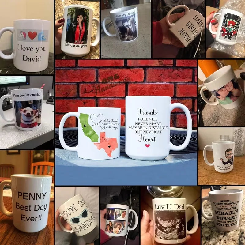 Personalized 11oz Custom Mug | Custom Name and Photo Coffee Cup