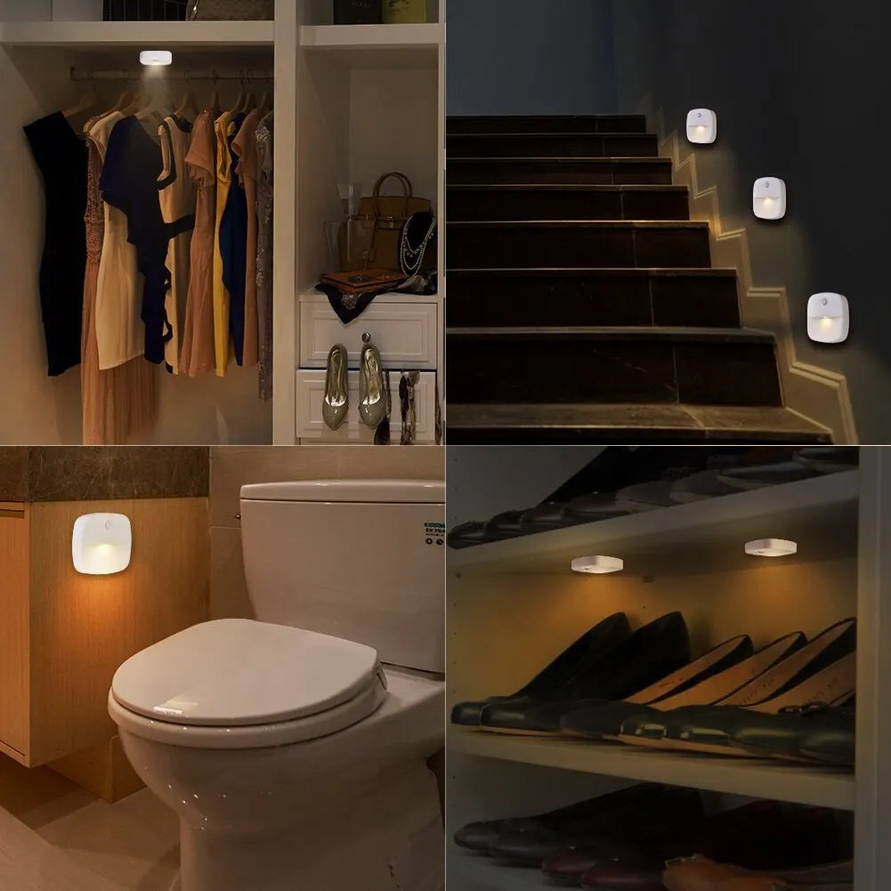Smart Motion Sensor Night Light | EU Plug LED Wall Lamp for Home Safety