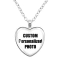 Custom Photo Heart Necklace | Personalized Double-Sided Family Jewelry Gift