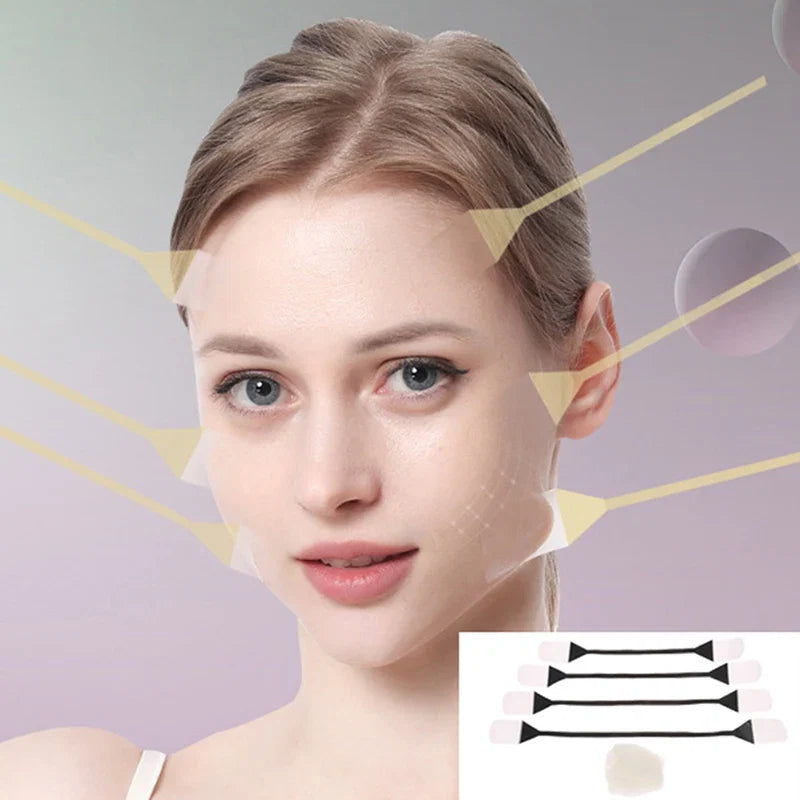 Invisible Face Lift Tape | Instant V-Shape Lifting Stickers for Jawline and Neck